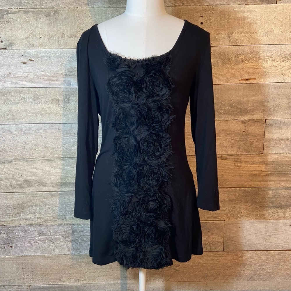 Mushka by Sienna rose ‎ women’s black ruffled dress in size small